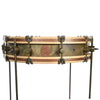 A&F Drum Co. 4x18 Gun Shot Raw Brass Snare Drum w/Floor Tom Legs & Brackets Drums and Percussion / Acoustic Drums / Snare