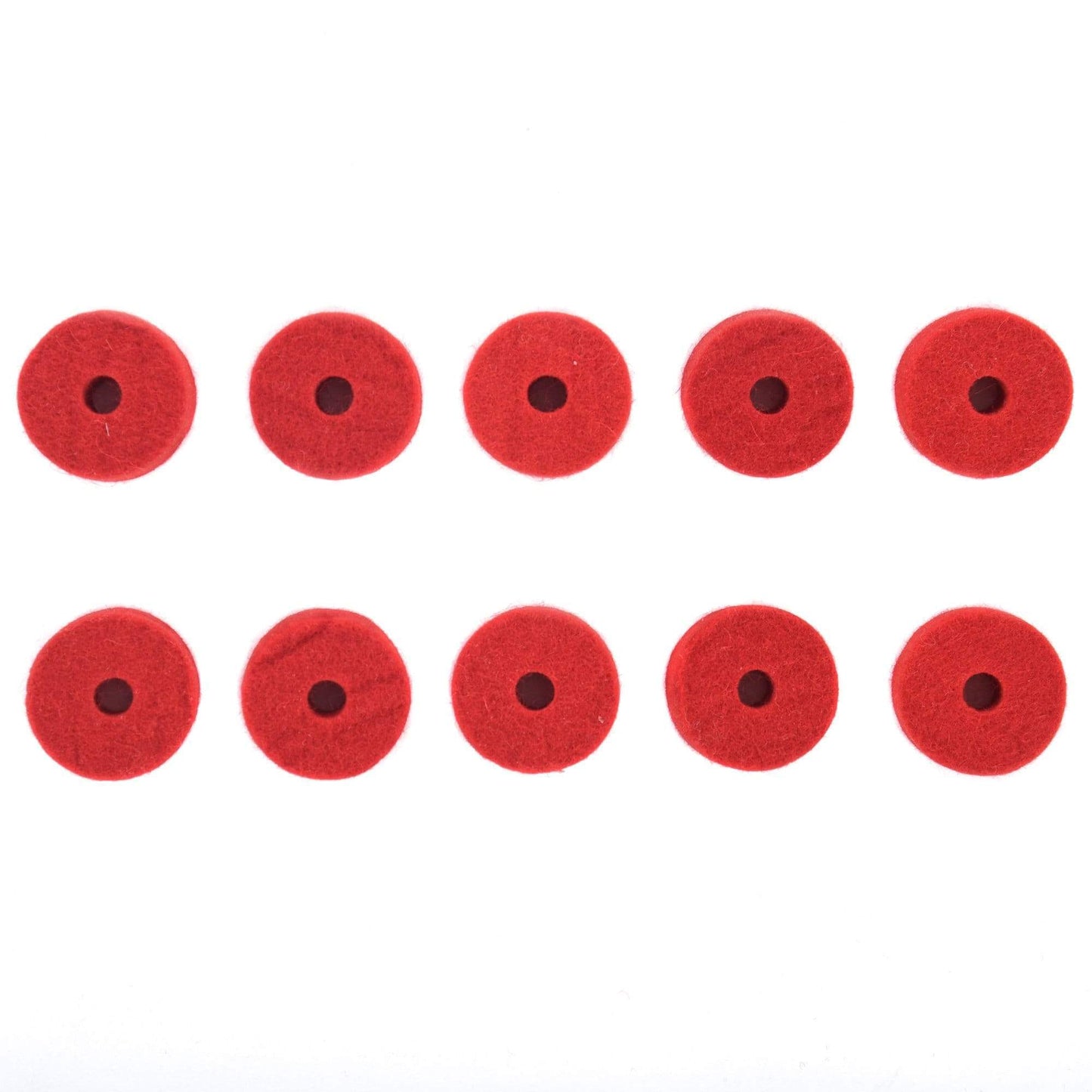 Ahead Wool Cymbal Felt Red (10-Pack) Drums and Percussion / Parts and Accessories / Drum Parts