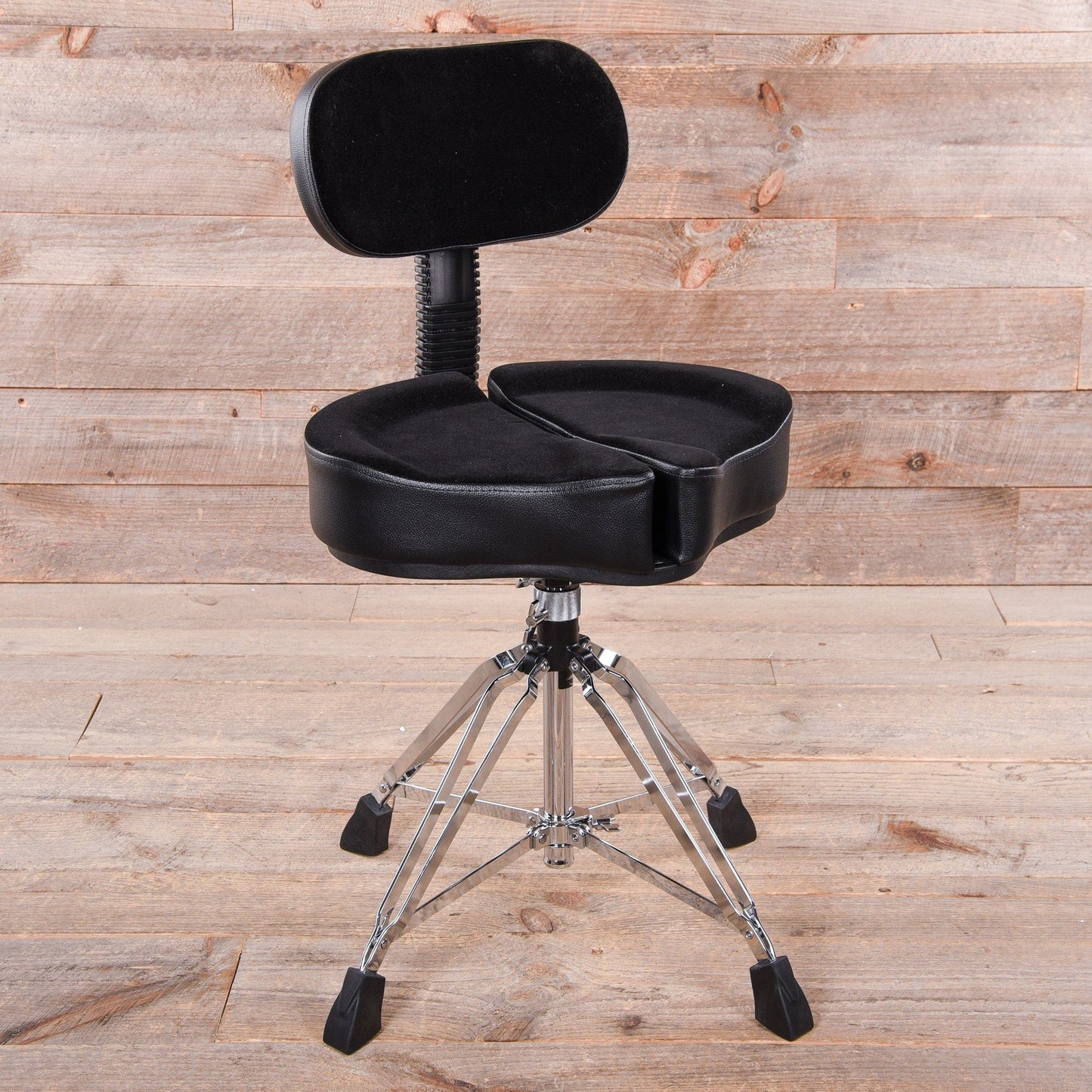 Ahead Spinal G Saddle Drum Throne Black 4-Leg 18-24" Height w/Back Rest Drums and Percussion / Parts and Accessories / Thrones