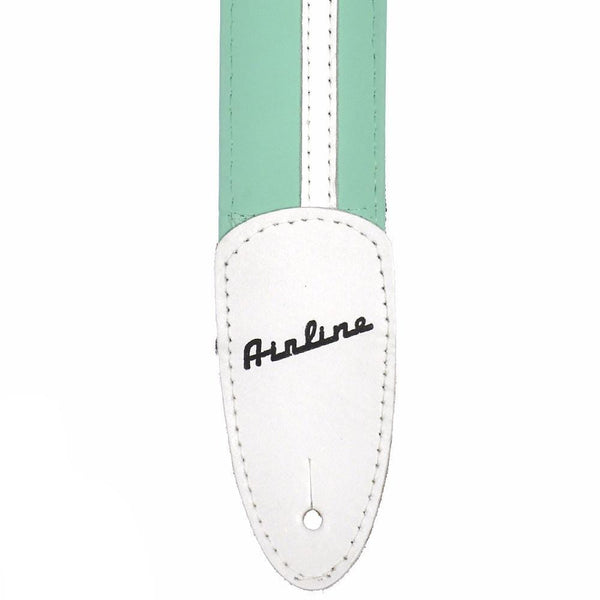 Airline Leather Guitar Strap Seafoam Green Chicago Music Exchange