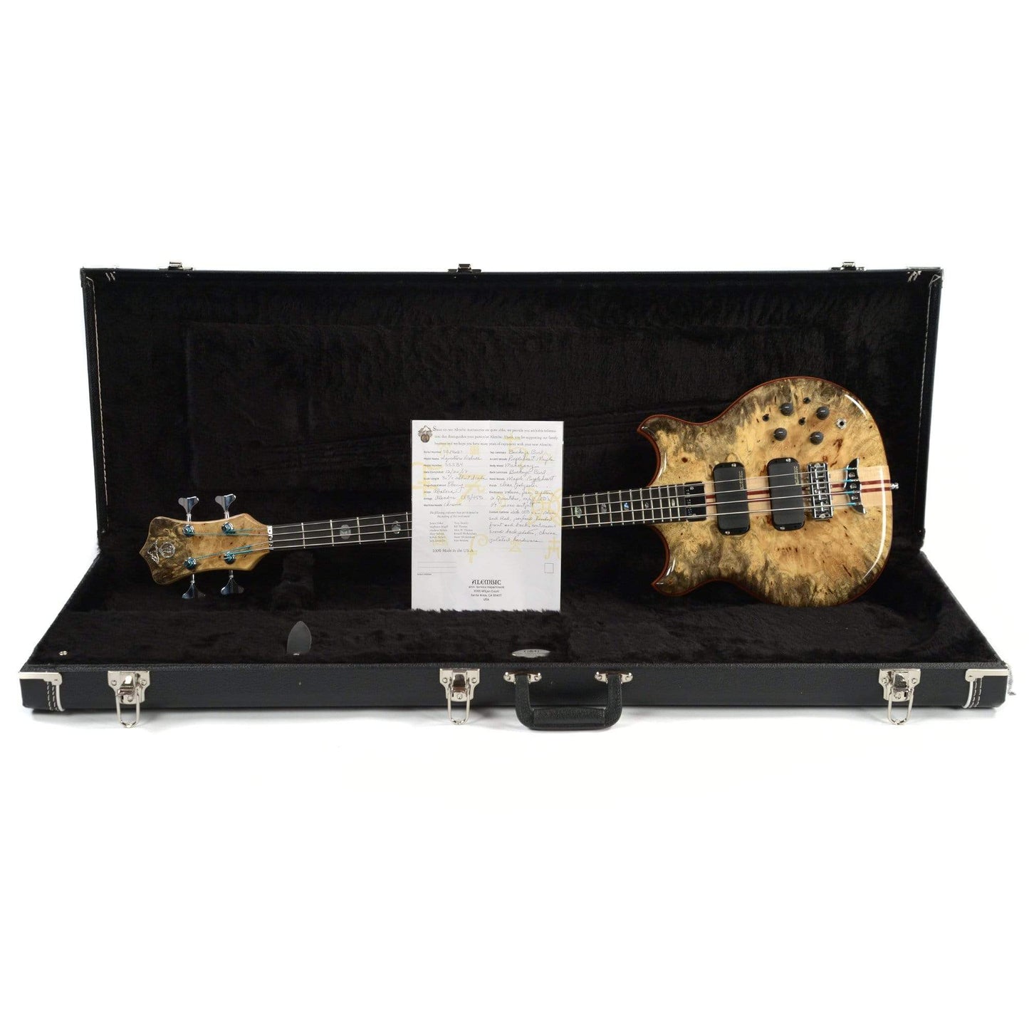 Alembic Stanley Clarke Deluxe Buckeye Burl Top/Back w/Hardshell Case Bass Guitars / 4-String