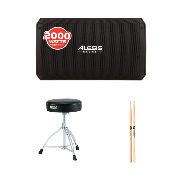 Alesis Strike Electronic Drum Amp Bundle w/Throne & Sticks Chicago