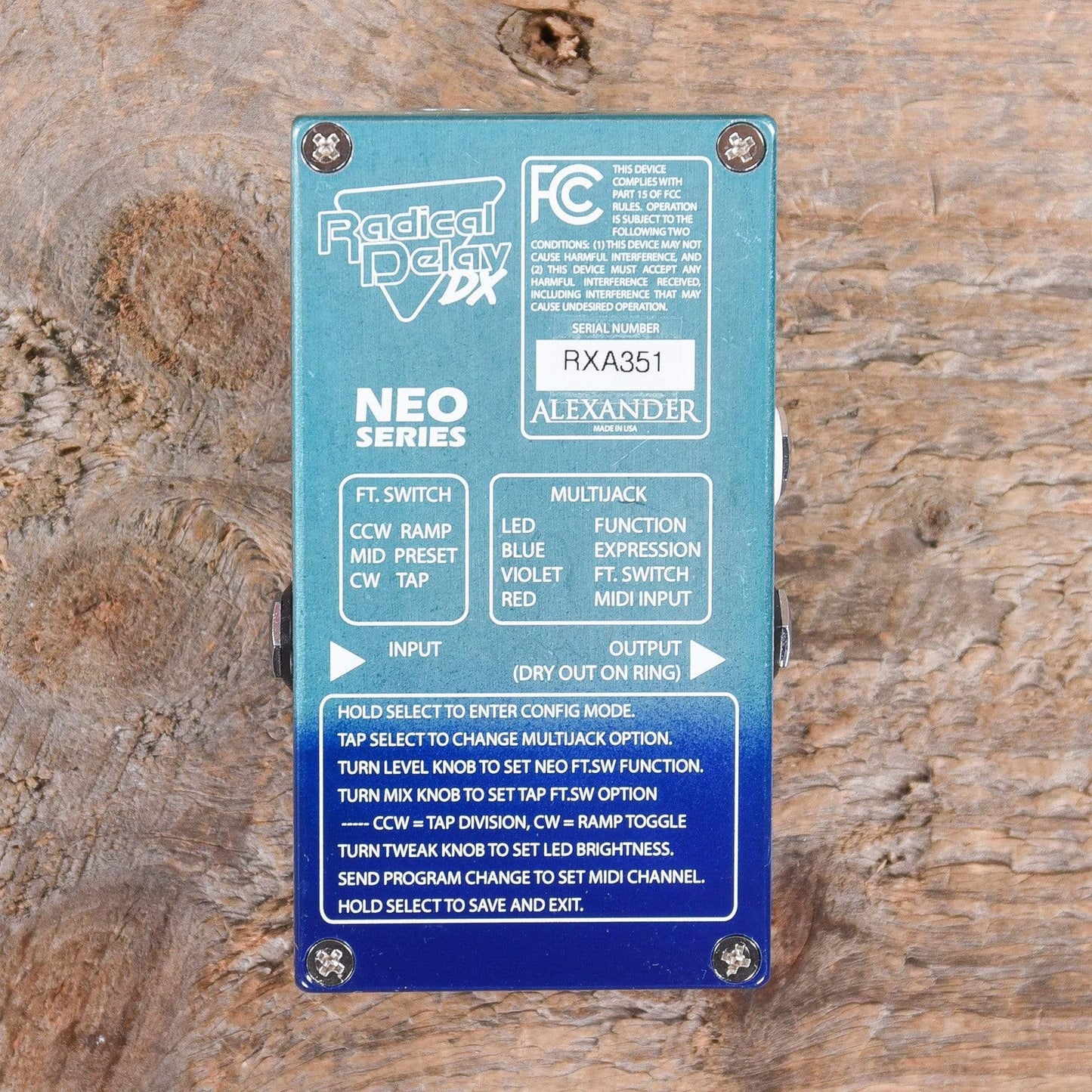 Alexander Pedals Radical Delay DX Effects and Pedals / Delay