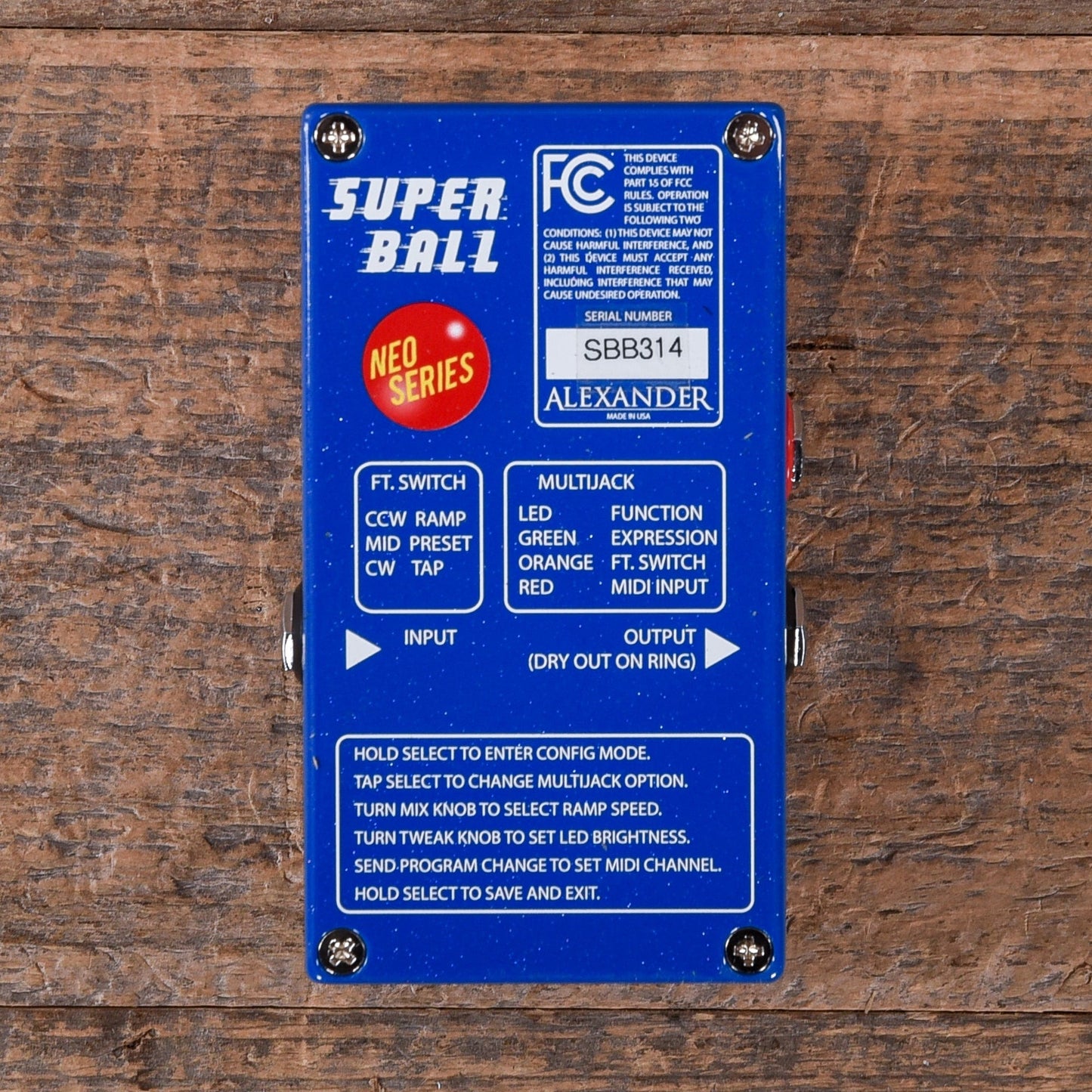 Alexander Pedals Superball Pitch Shifting Delay/Filter Effects and Pedals / Delay