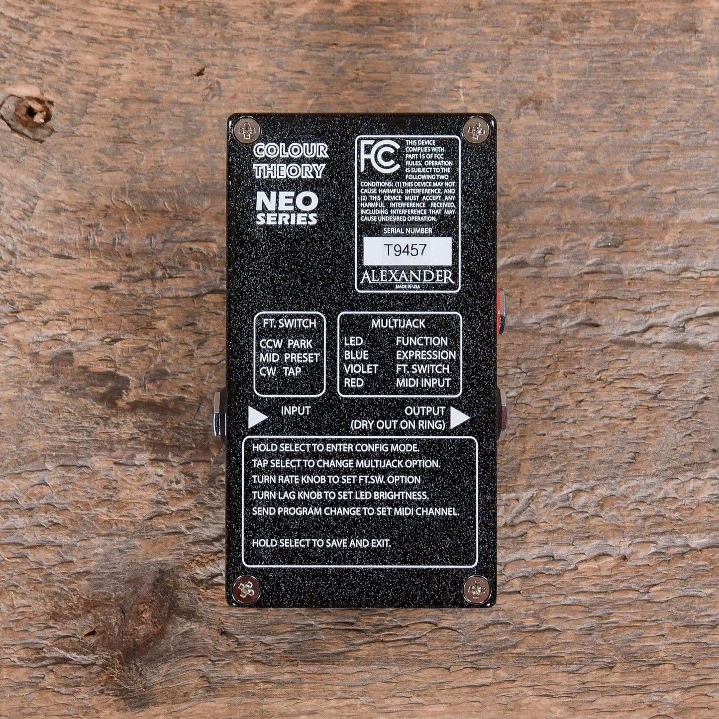 Alexander Pedals Colour Theory Effects and Pedals / Multi-Effect Unit