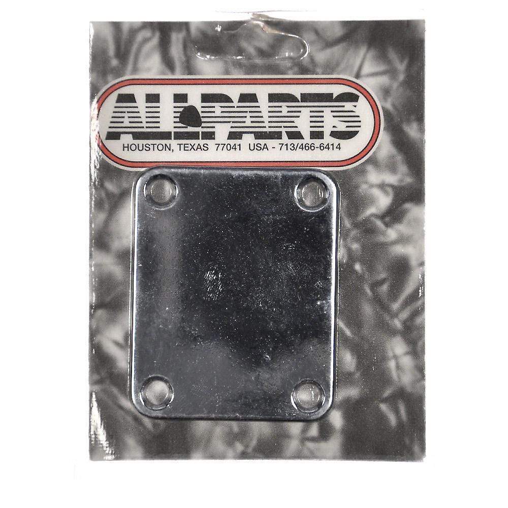 Allparts Neckplate for Fender (4 Holes) - Chrome Parts / Bass Guitar Parts