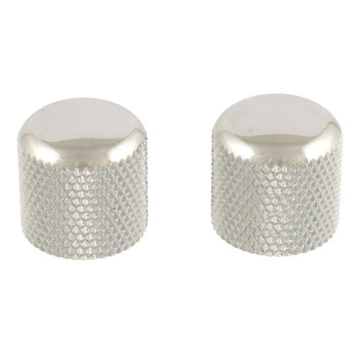 Allparts Dome Knobs Push-On (2) Chrome Parts / Knobs