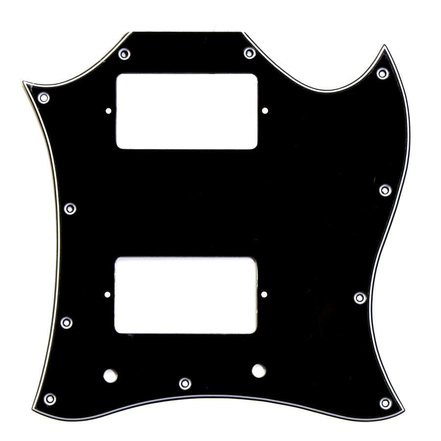 Allparts Pickguard for Gibson® SG® Large 3-Ply Black Parts / Pickguards