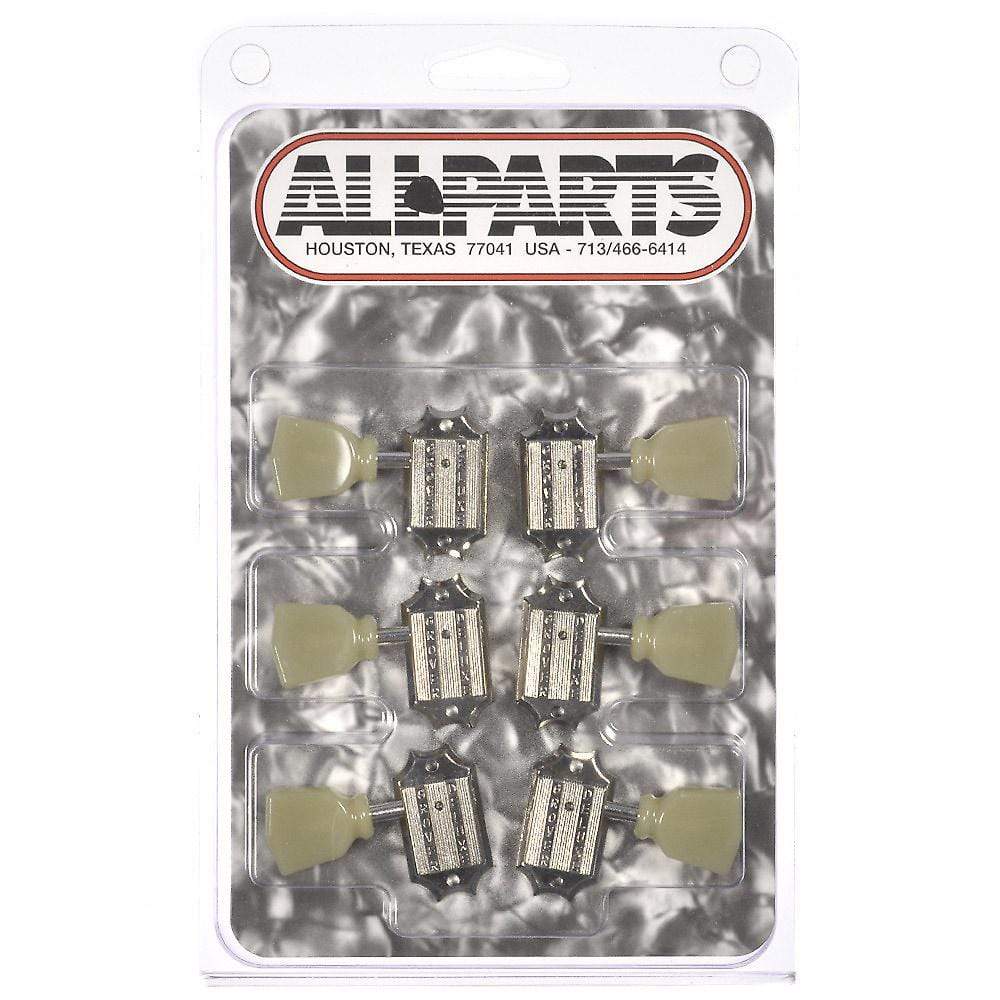 Grover Vintage Style 3x3 Keys - Nickel Parts / Tuning Heads