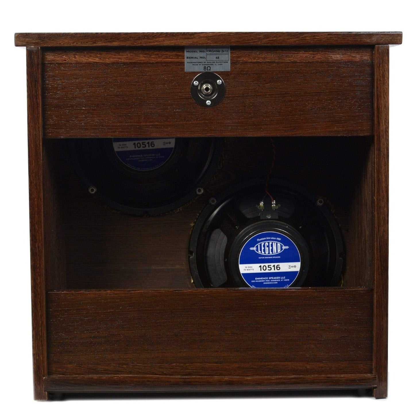 Analog Outfitters 2x10 40W 4/16ohm Speaker Cabinet Wenge Hardwood Amps / Guitar Cabinets