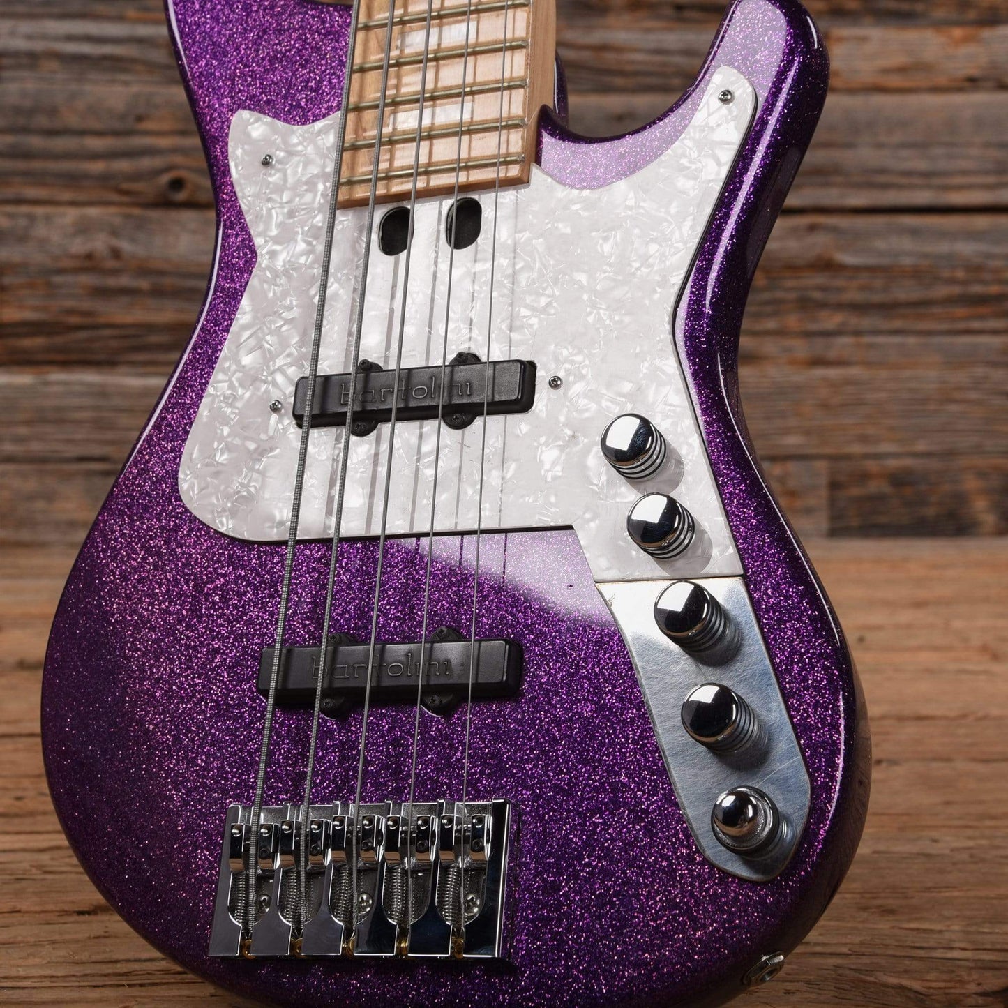 Anthony McDonald J-Model 5-String Purple Sparkle Bass Guitars / 5-String or More