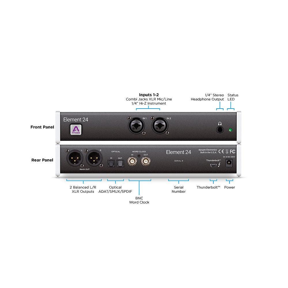 Apogee Element 24 Thunderbolt Audio Interface Pro Audio / Interfaces