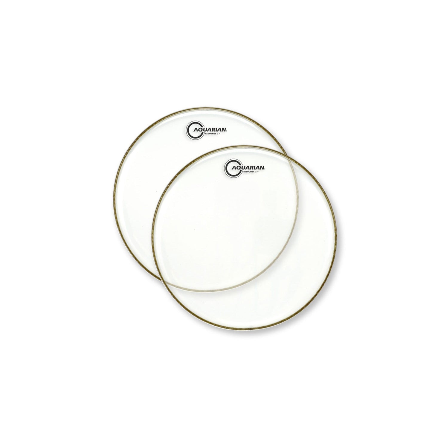 Aquarian 10" Response 2 Clear Batter (2 Pack Bundle) Drums and Percussion / Parts and Accessories / Heads