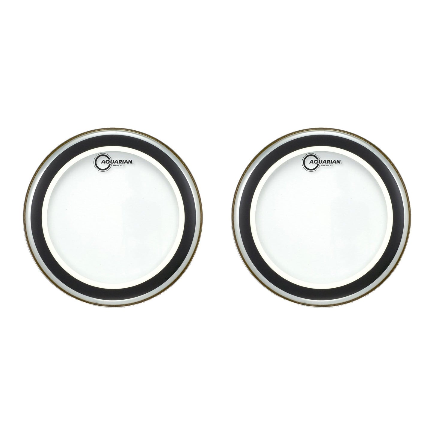 Aquarian 10" Studio-X Clear Drumhead (2 Pack Bundle) Drums and Percussion / Parts and Accessories / Heads