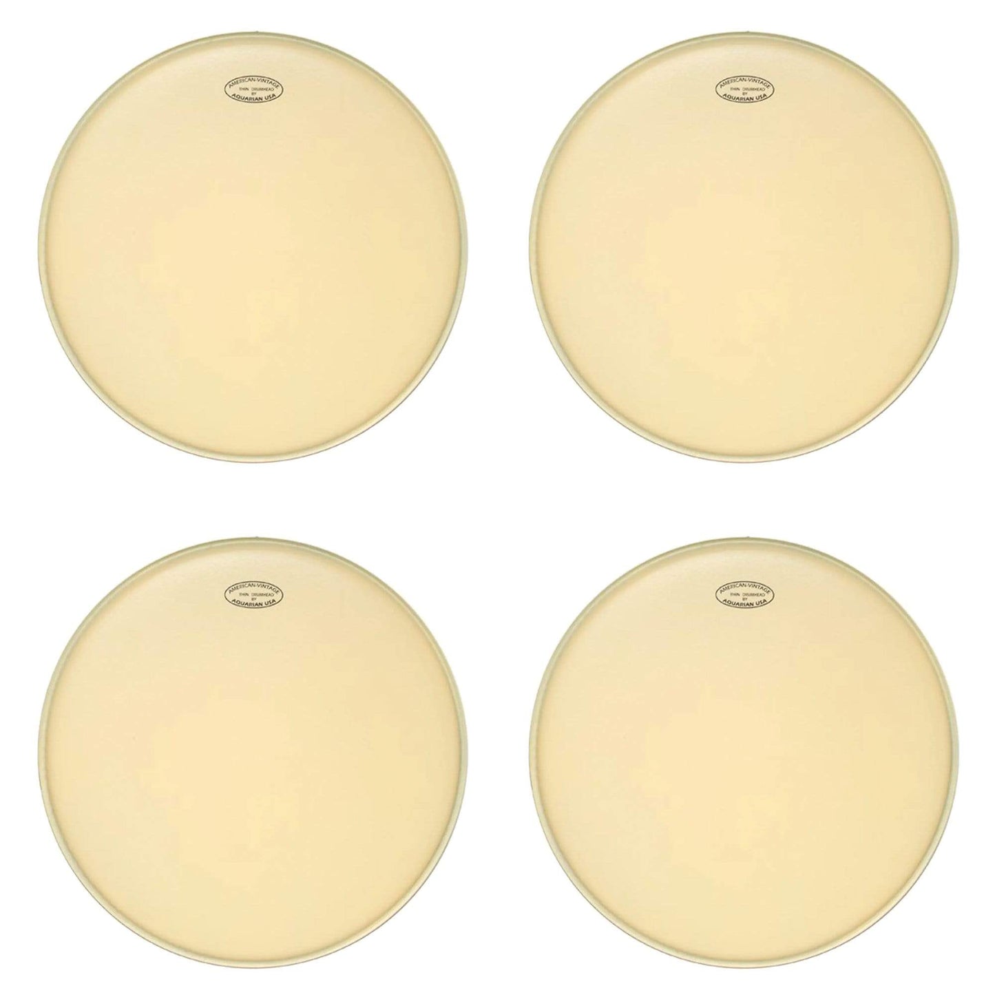 Aquarian 12" American Vintage Thin Drumhead (4 Pack Bundle) Drums and Percussion / Parts and Accessories / Heads