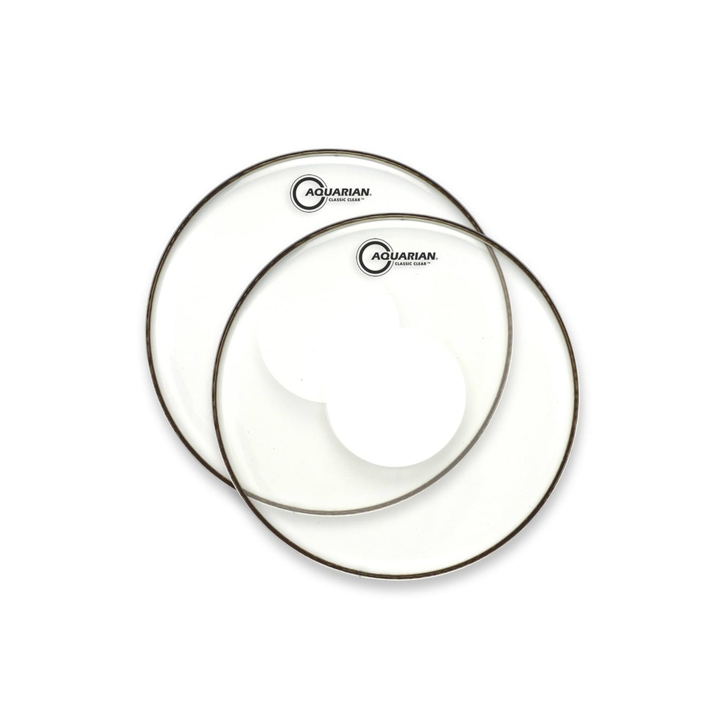 Aquarian 12" Classic Clear with Power Dot (2 Pack Bundle) Drums and Percussion / Parts and Accessories / Heads