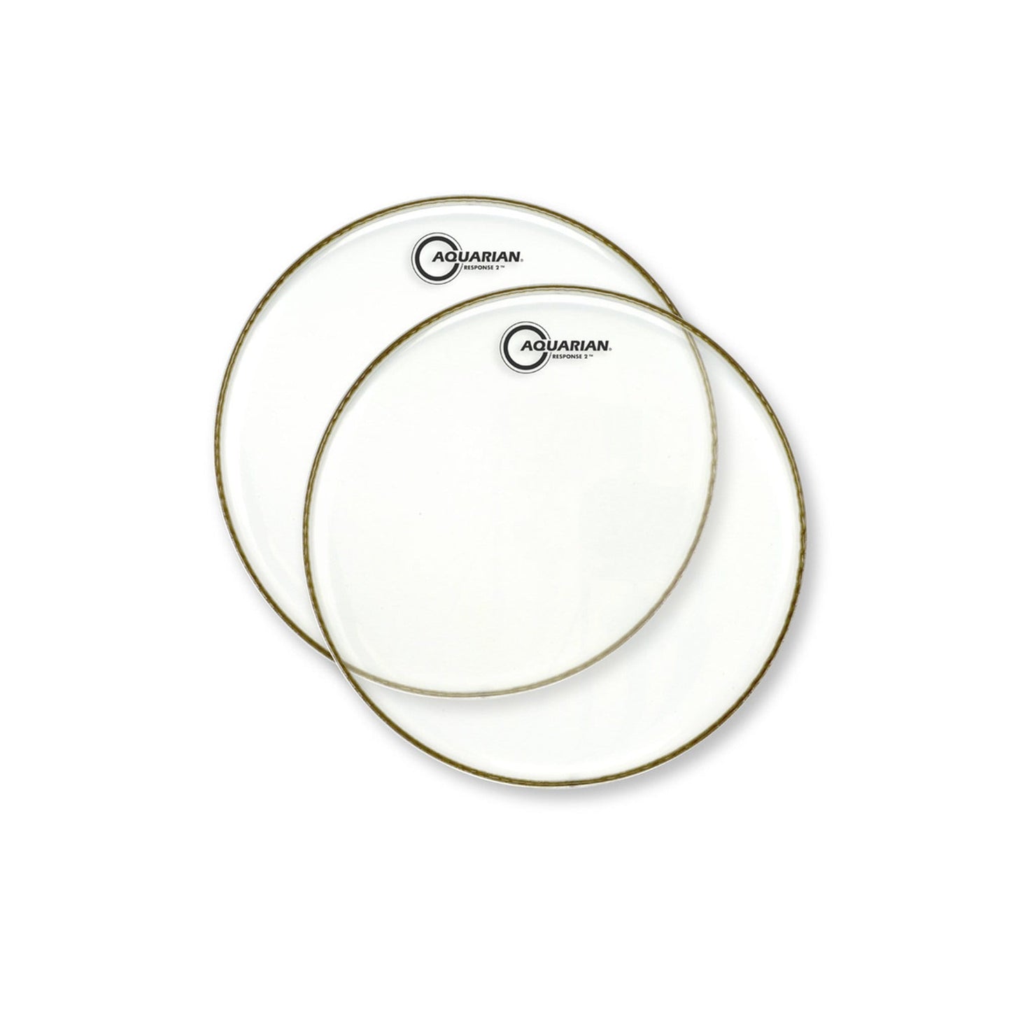 Aquarian 12" Response 2 Clear Batter (2 Pack Bundle) Drums and Percussion / Parts and Accessories / Heads