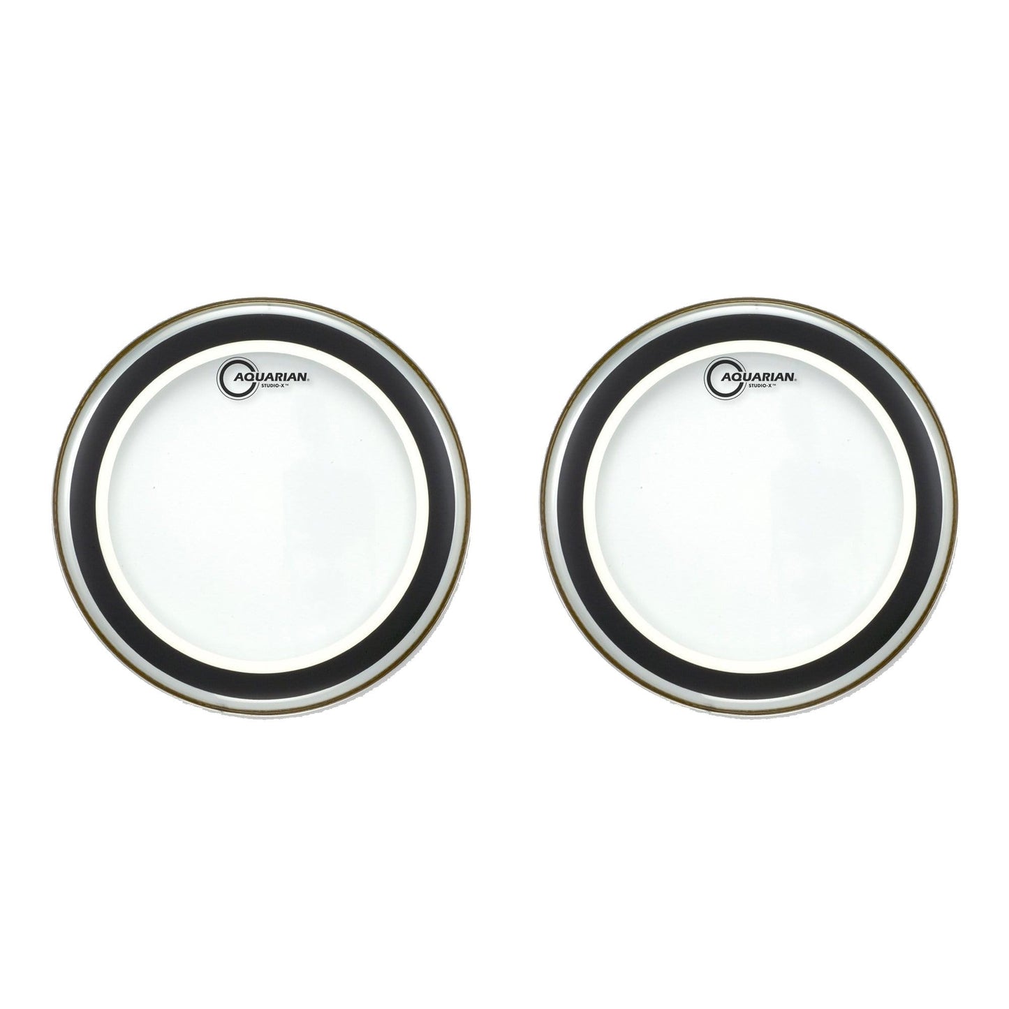 Aquarian 12" Studio-X Clear Drumhead (2 Pack Bundle) Drums and Percussion / Parts and Accessories / Heads