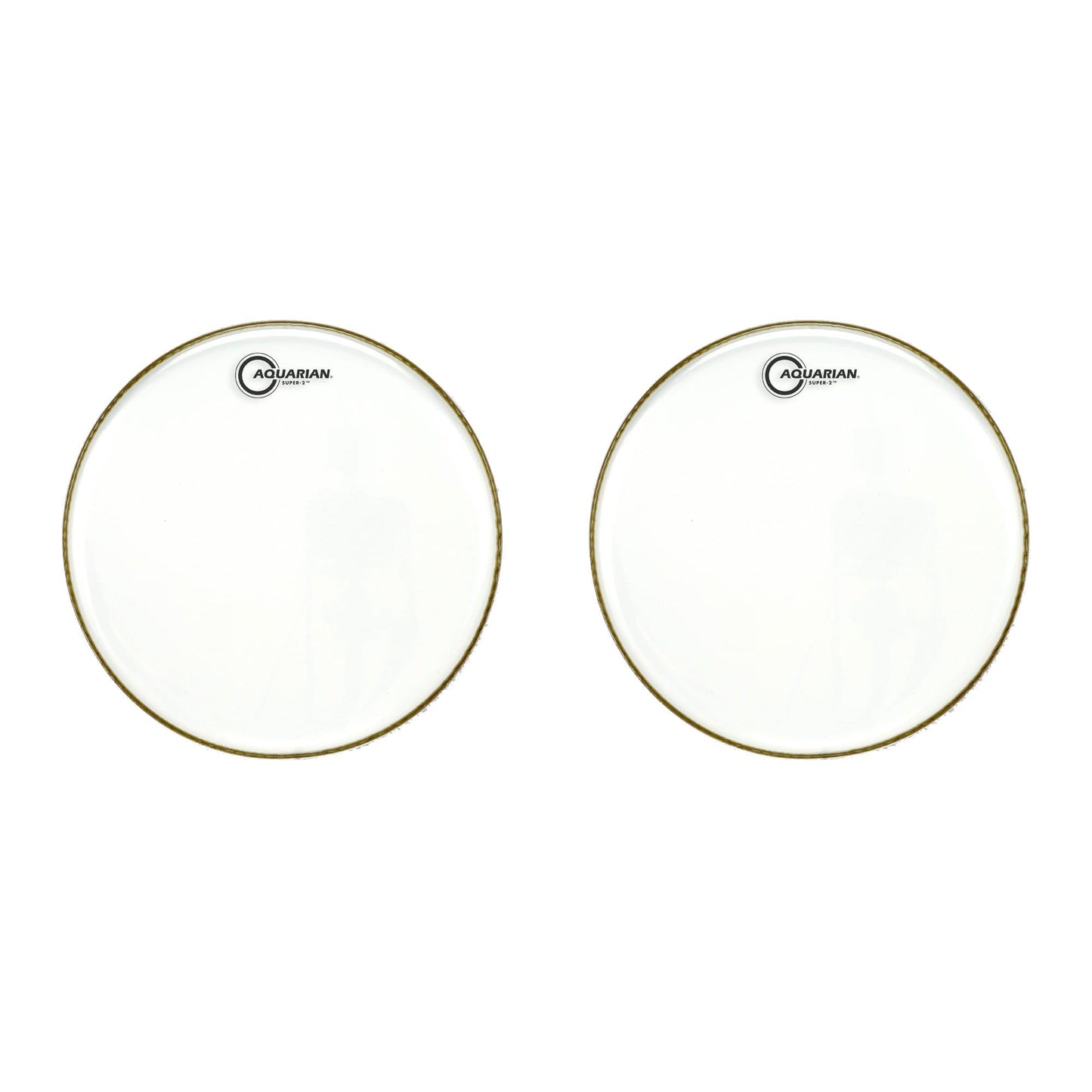 Aquarian 12" Super 2 Clear Batter Head (2 Pack Bundle) Drums and Percussion / Parts and Accessories / Heads