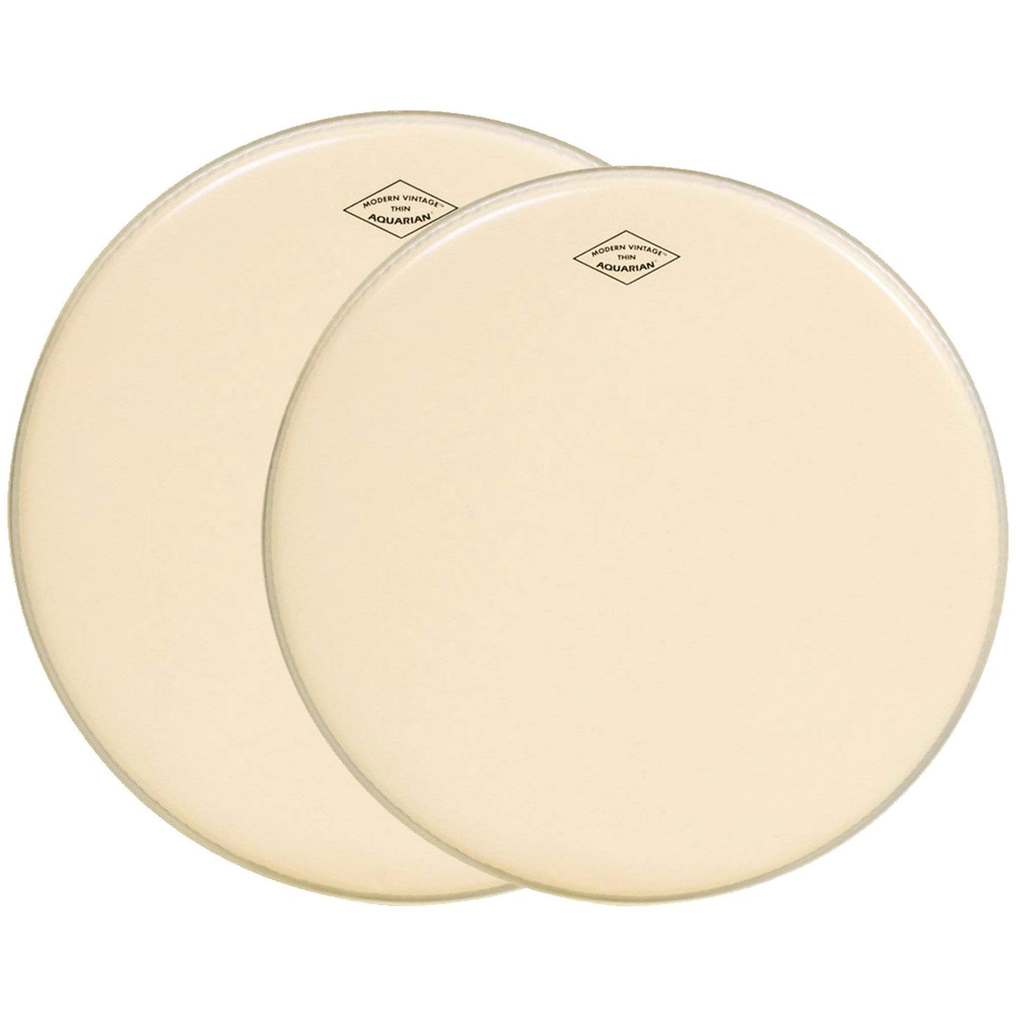 Aquarian 13/16" Modern Vintage Medium Drumhead (2 Pack Bundle) Drums and Percussion / Parts and Accessories / Heads