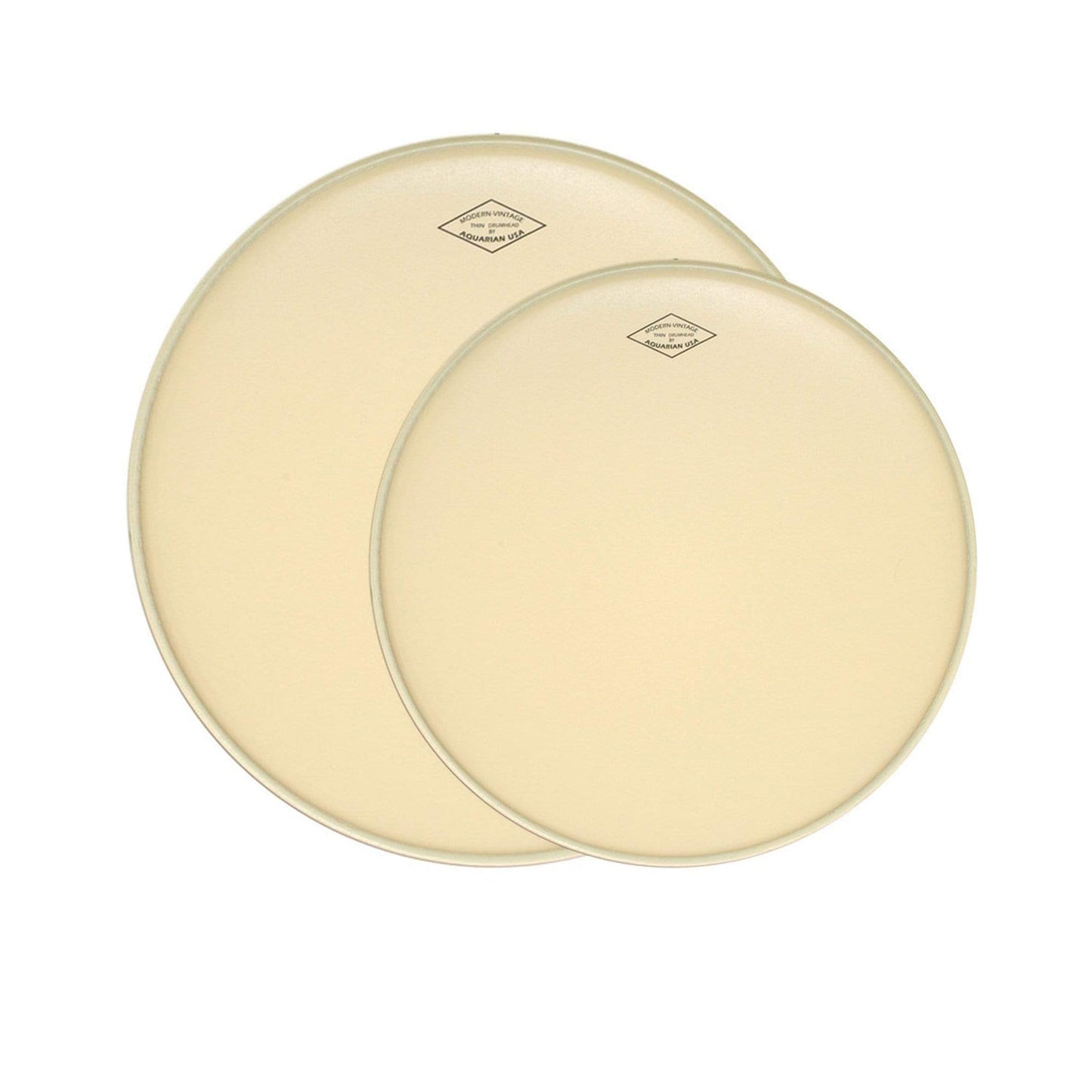Aquarian 13/16" Modern Vintage Thin Drumhead (2 Pack Bundle) Drums and Percussion / Parts and Accessories / Heads