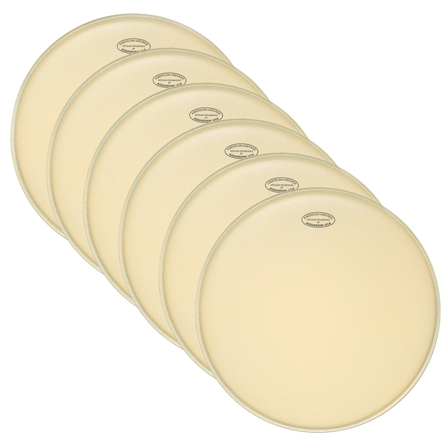 Aquarian 13" American Vintage Medium (6 Pack Bundle) Drums and Percussion / Parts and Accessories / Heads