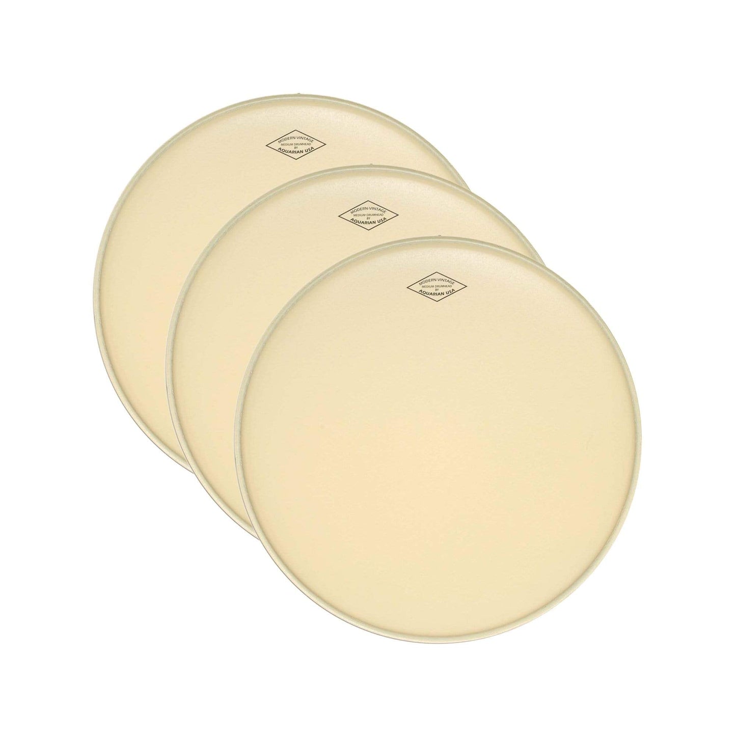 Aquarian 13" Modern Vintage Medium Drumhead (3 Pack Bundle) Drums and Percussion / Parts and Accessories / Heads