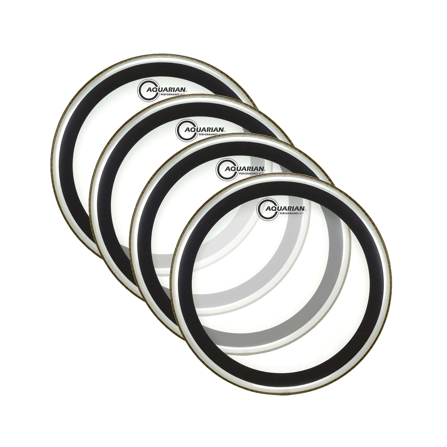 Aquarian 13" Performance II Clear Drumhead (4 Pack Bundle) Drums and Percussion / Parts and Accessories / Heads