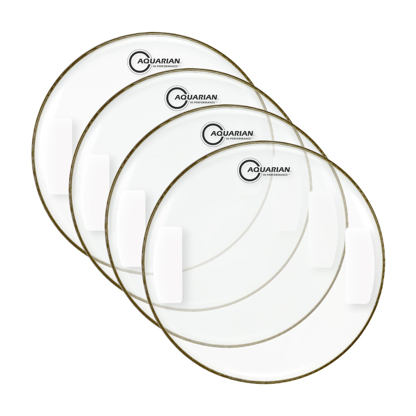 Aquarian 14" Classic Clear Hi-Performance Snare Side (4 Pack Bundle) Drums and Percussion / Parts and Accessories / Heads
