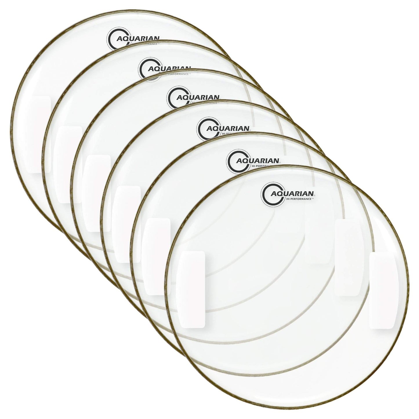 Aquarian 14" Classic Clear Hi-Performance Snare Side (6 Pack Bundle) Drums and Percussion / Parts and Accessories / Heads