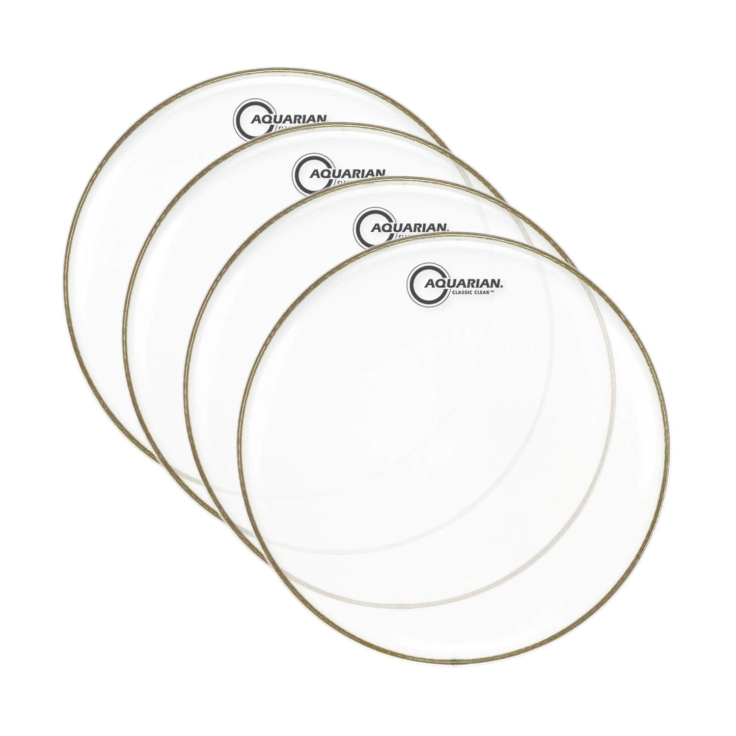 Aquarian 14" Classic Clear Snare Side Drumhead (4 Pack Bundle) Drums and Percussion / Parts and Accessories / Heads