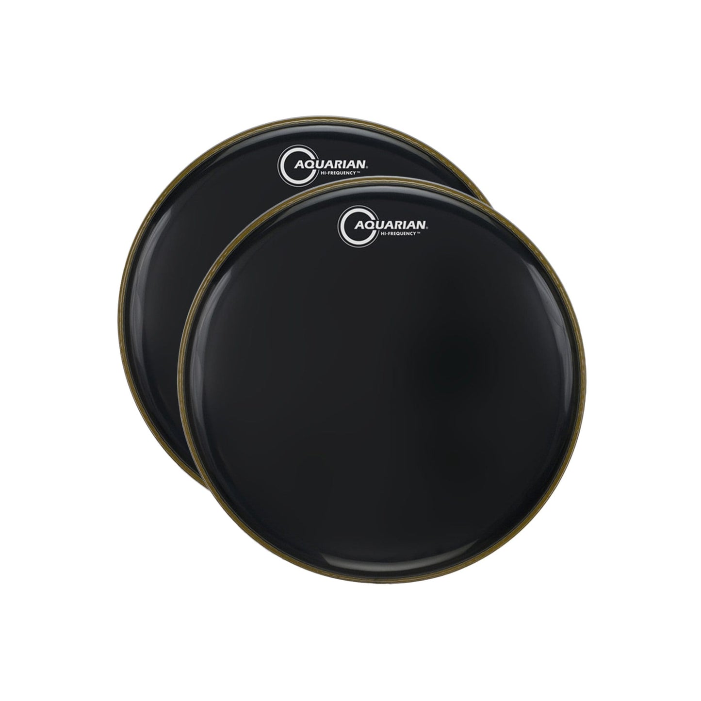 Aquarian 14" Hi-Frequency Drum Head Gloss Black (2 Pack Bundle) Drums and Percussion / Parts and Accessories / Heads