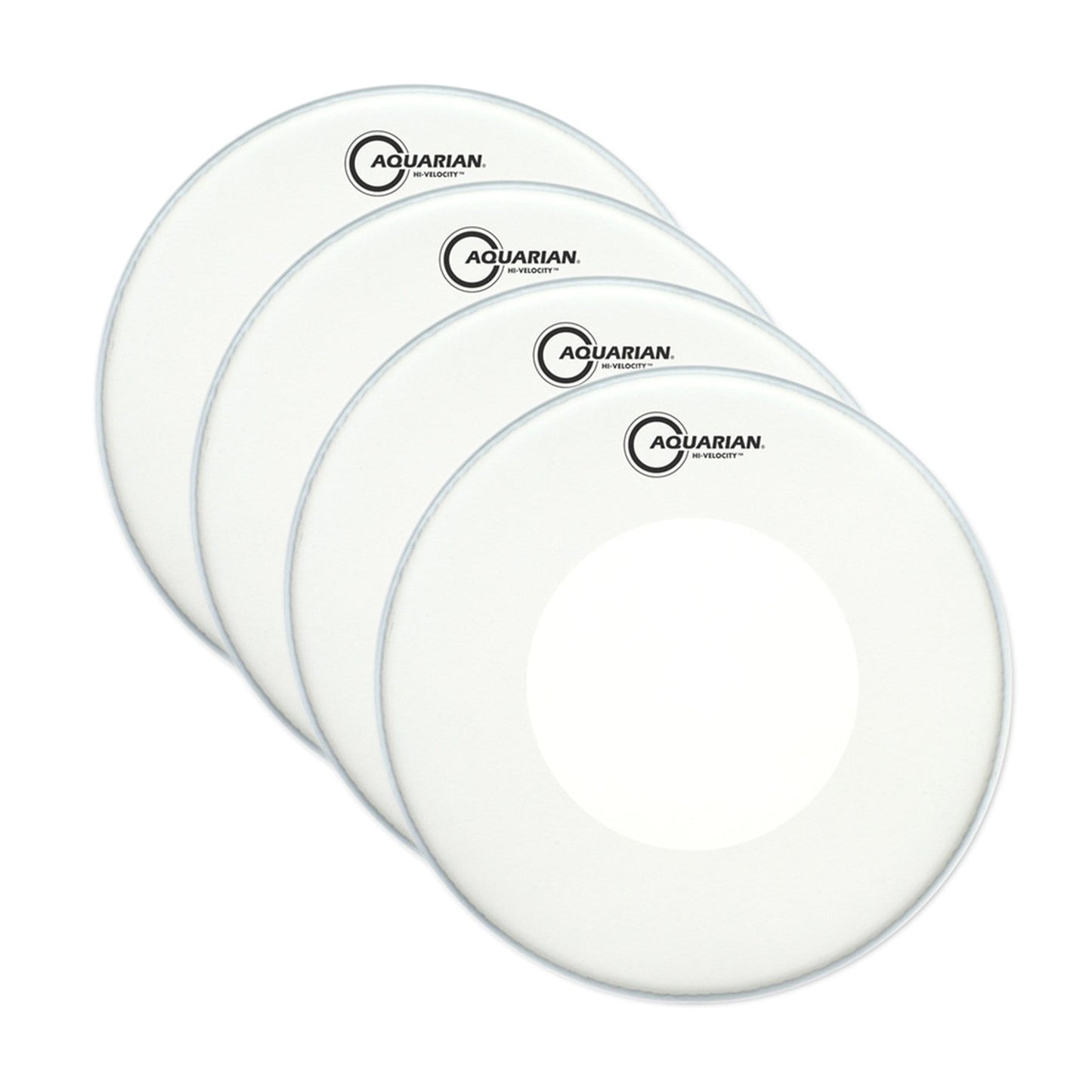 Aquarian 14" Hi-Velocity 2-Ply Snare Batter (4 Pack Bundle) Drums and Percussion / Parts and Accessories / Heads