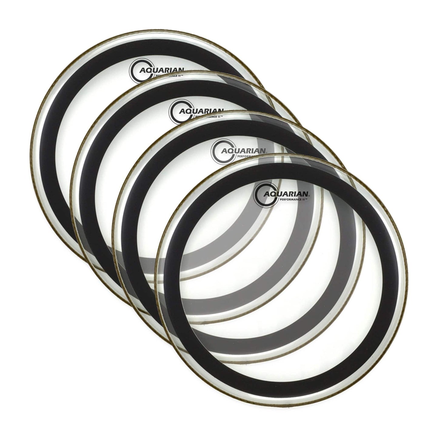 Aquarian 14" Performance II Clear Drumhead (4 Pack Bundle) Drums and Percussion / Parts and Accessories / Heads