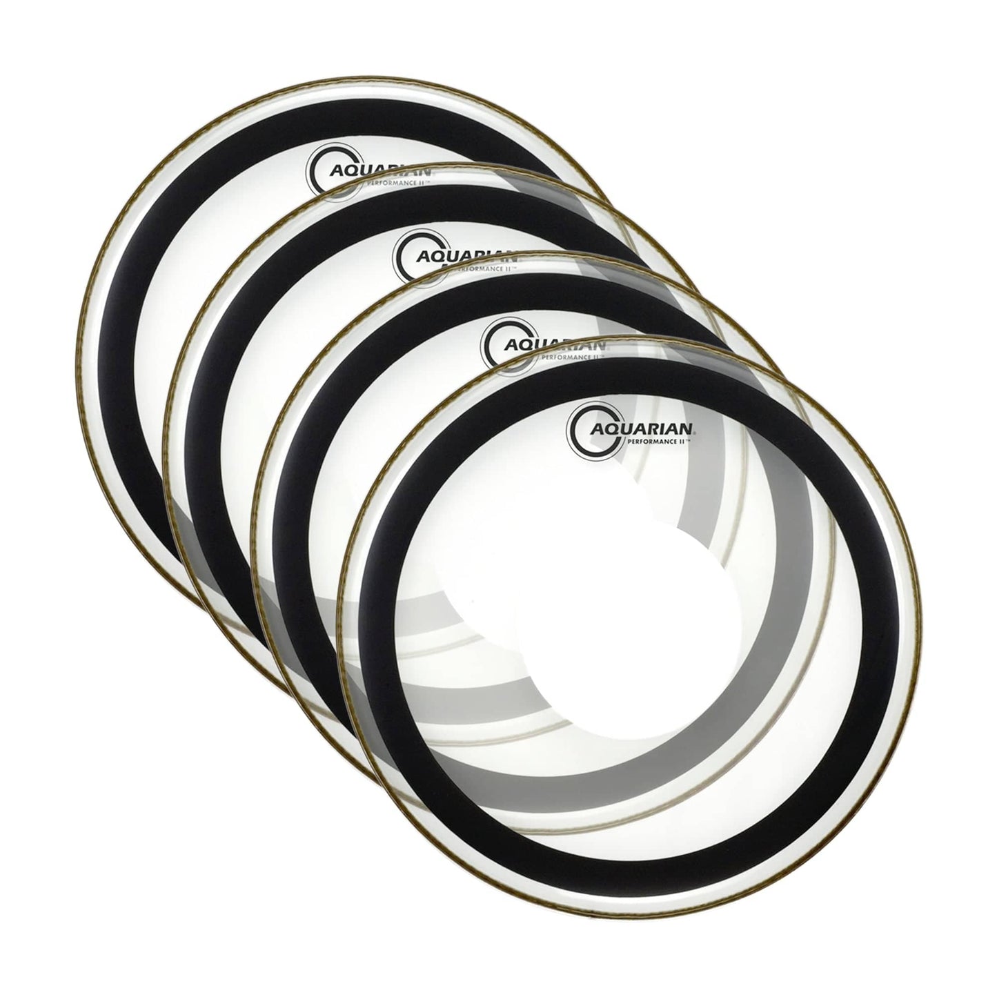 Aquarian 14" Performance II Clear w/ Dot (4 Pack Bundle) Drums and Percussion / Parts and Accessories / Heads