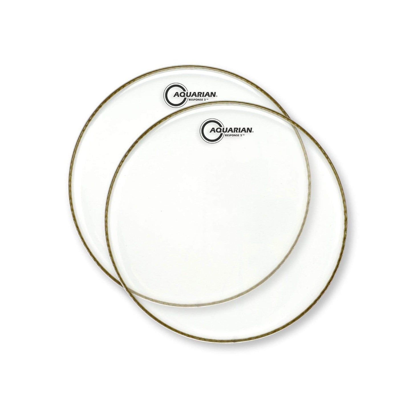Aquarian 14" Response 2 Clear Batter (2 Pack Bundle) Drums and Percussion / Parts and Accessories / Heads