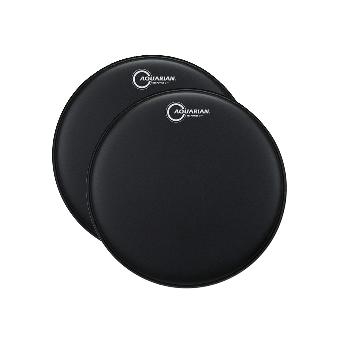 Aquarian 14" Response 2 Texture Coated Black (2 Pack Bundle) Drums and Percussion / Parts and Accessories / Heads