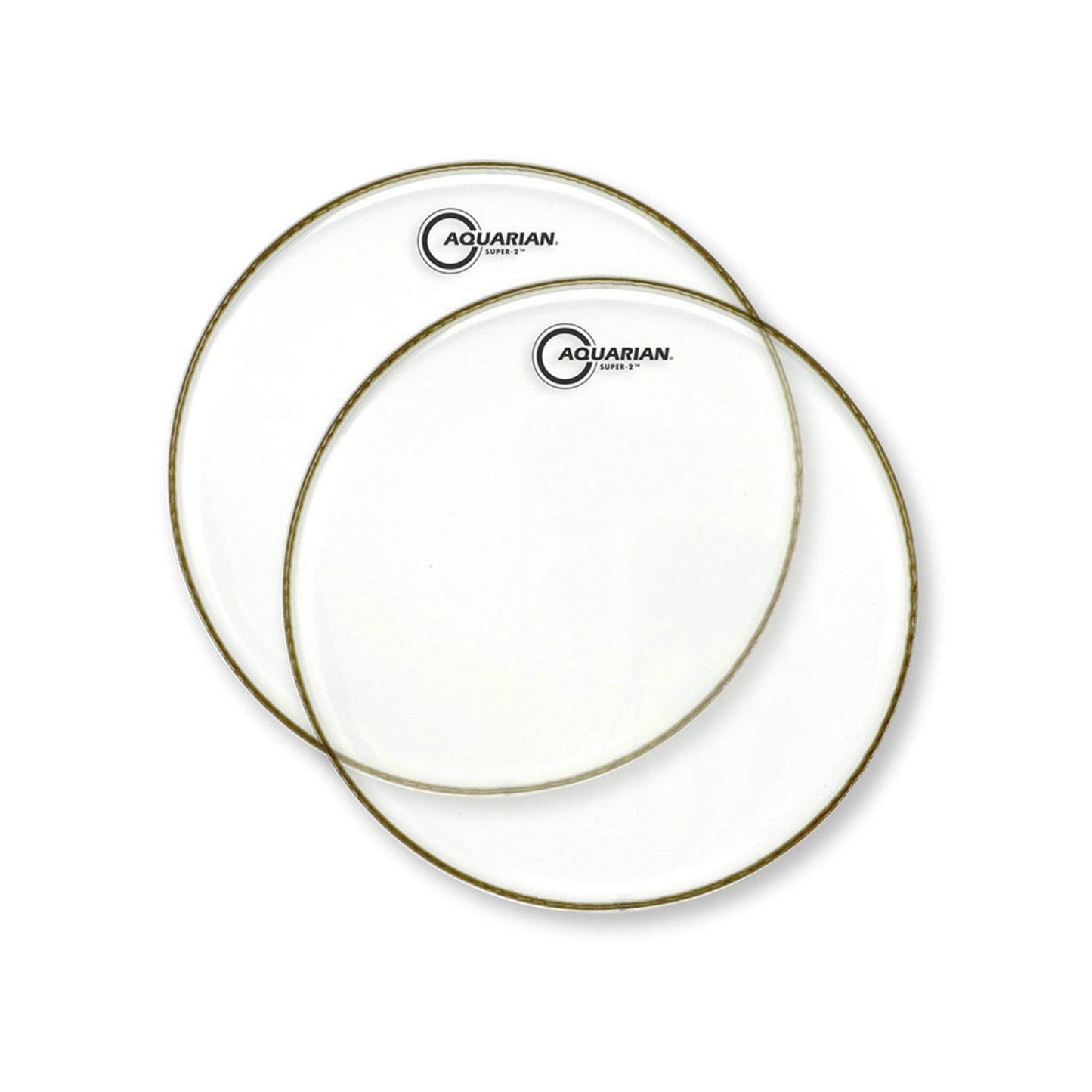 Aquarian 14" Super 2 Clear Batter Head (2 Pack Bundle) Drums and Percussion / Parts and Accessories / Heads