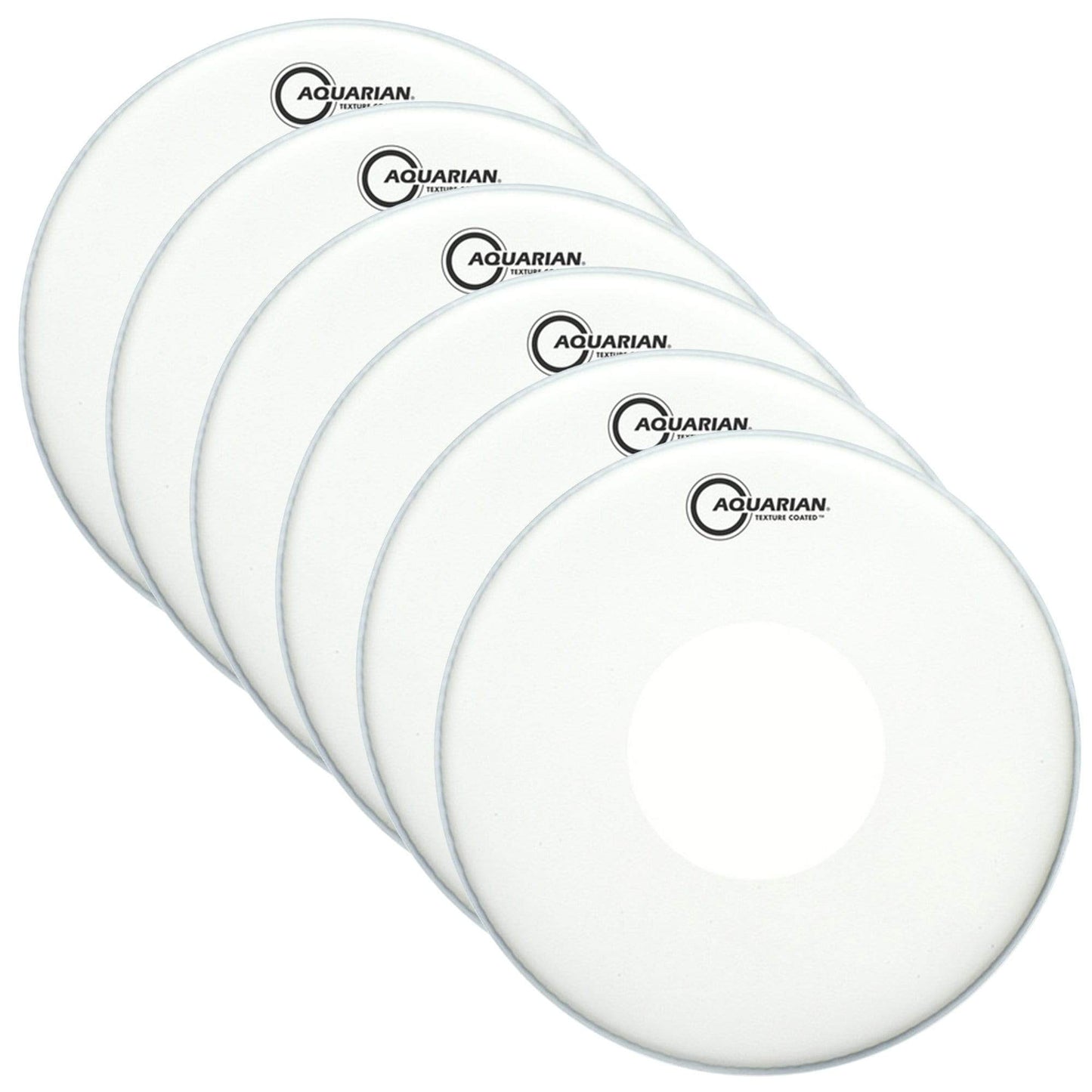 Aquarian 14" Texture Coated w/Power Dot Underneath Snare Drum Head (6 Pack Bundle) Drums and Percussion / Parts and Accessories / Heads