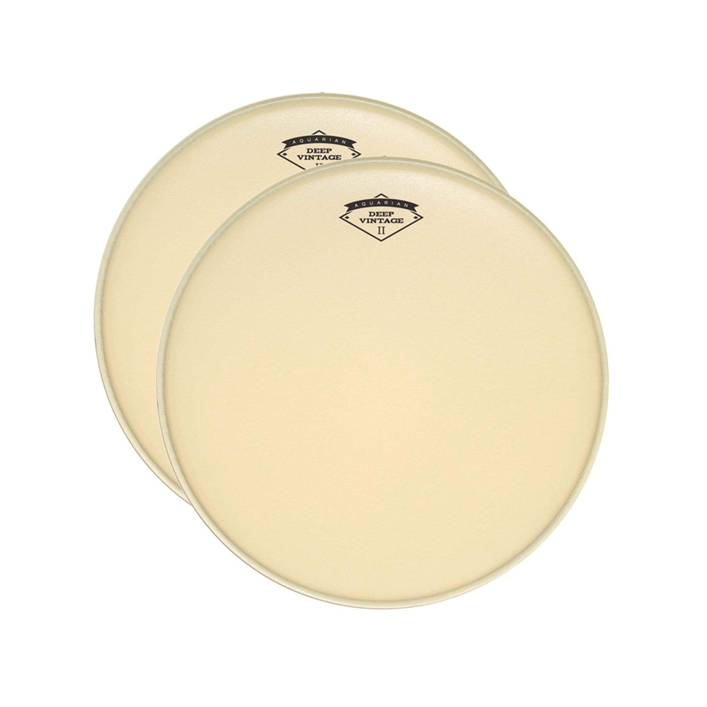 Aquarian 15" Deep Vintage II Batter Drum Head (2 Pack Bundle) Drums and Percussion / Parts and Accessories / Heads