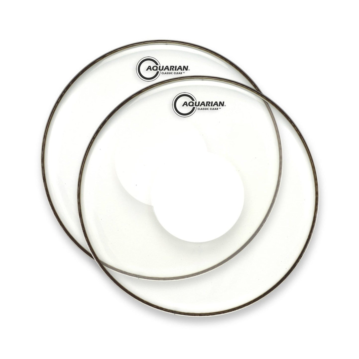 Aquarian 16" Classic Clear with Power Dot Drumhead (2 Pack Bundle) Drums and Percussion / Parts and Accessories / Heads