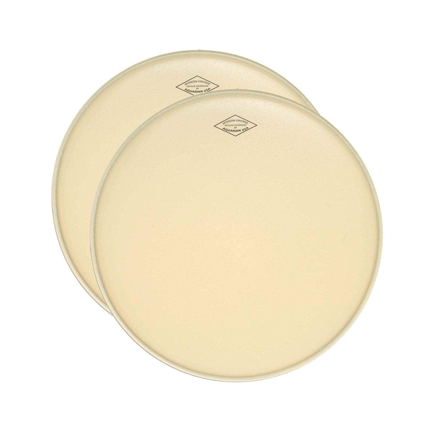 Aquarian 16" Modern Vintage Medium Bass Drum Head w/No Felt Strip (2 Pack Bundle) Drums and Percussion / Parts and Accessories / Heads