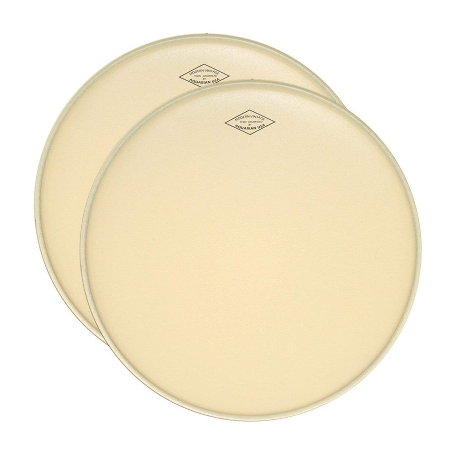 Aquarian 18" Modern Vintage Thin Bass Drum Head w/No Felt Strip (2 Pack Bundle) Drums and Percussion / Parts and Accessories / Heads