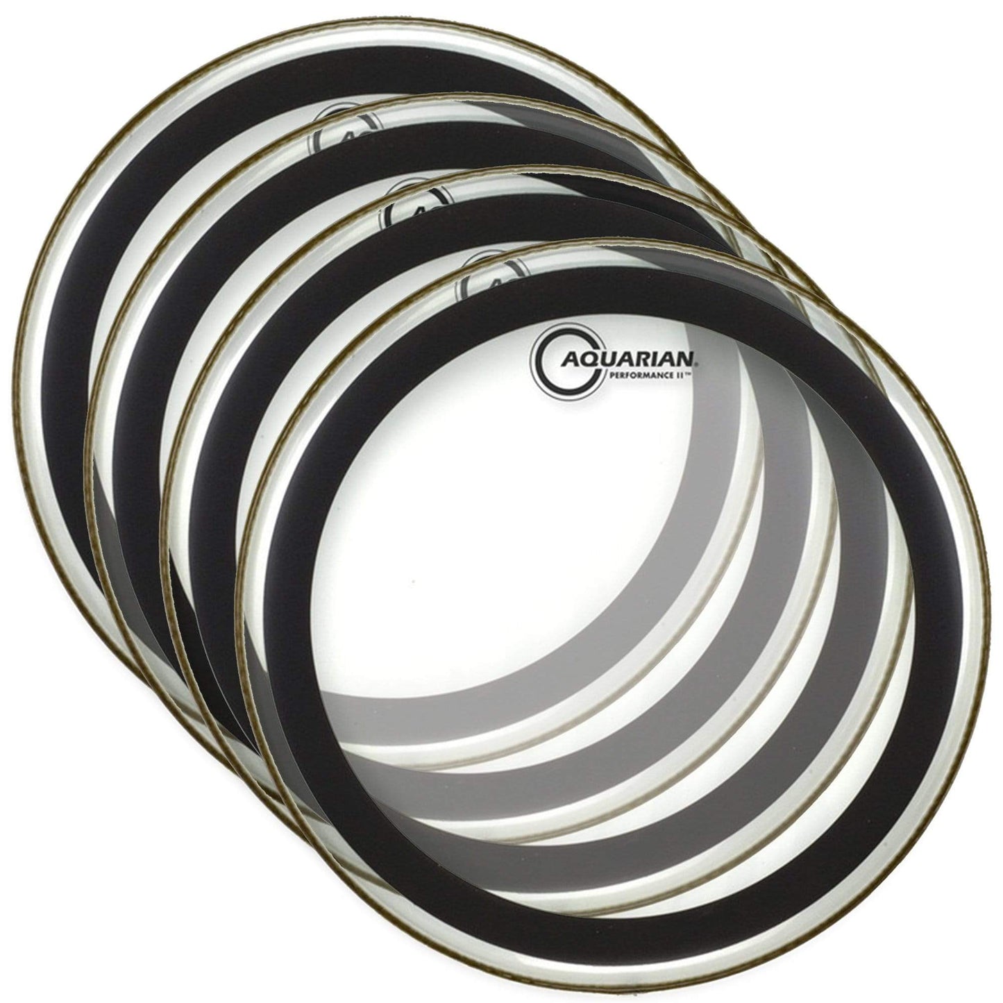 Aquarian 18" Performance II Clear Drumhead (4 Pack Bundle) Drums and Percussion / Parts and Accessories / Heads