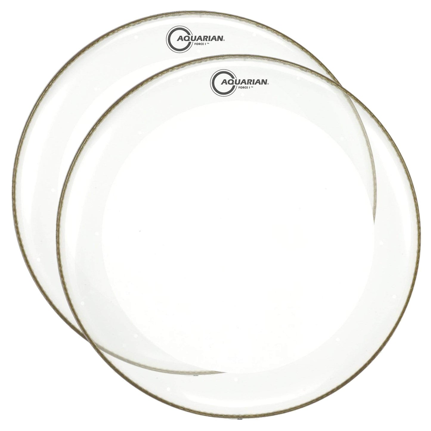 Aquarian 20" Force I Clear Bass Drum Batter Head (2 Pack Bundle) Drums and Percussion / Parts and Accessories / Heads