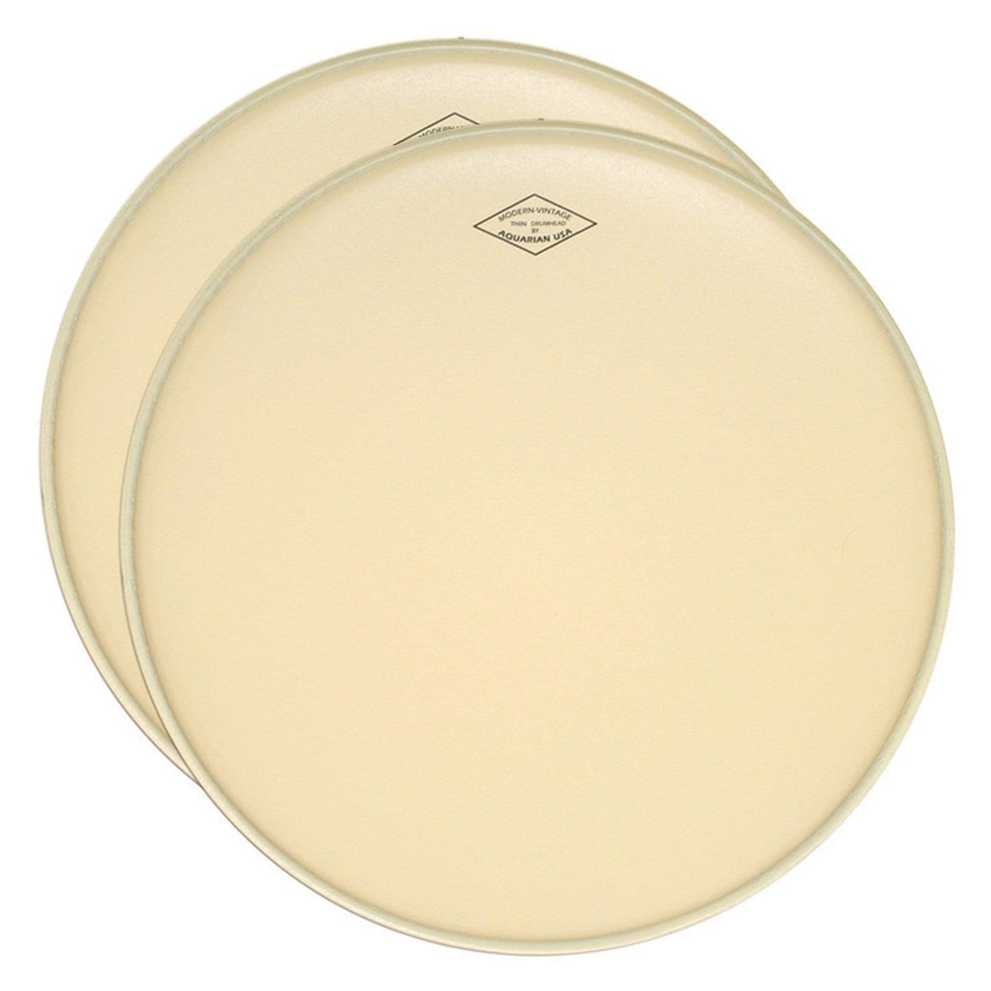 Aquarian 20" Modern Vintage Thin Bass Drum Head w/No Felt Strip (2 Pack Bundle) Drums and Percussion / Parts and Accessories / Heads