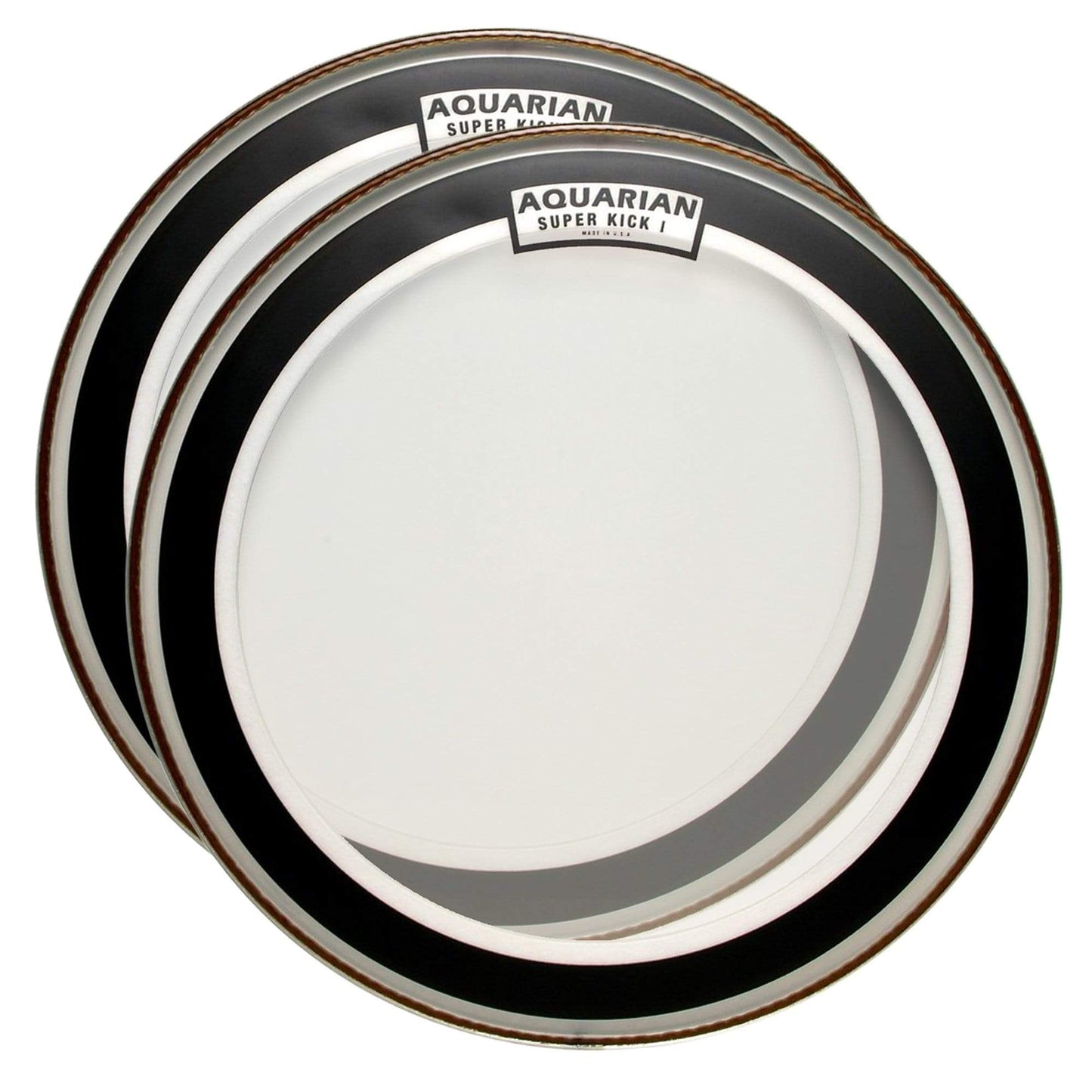 Aquarian 20" Super Kick I Clear Single Ply Bass Drumhead (2 Pack Bundle) Drums and Percussion / Parts and Accessories / Heads