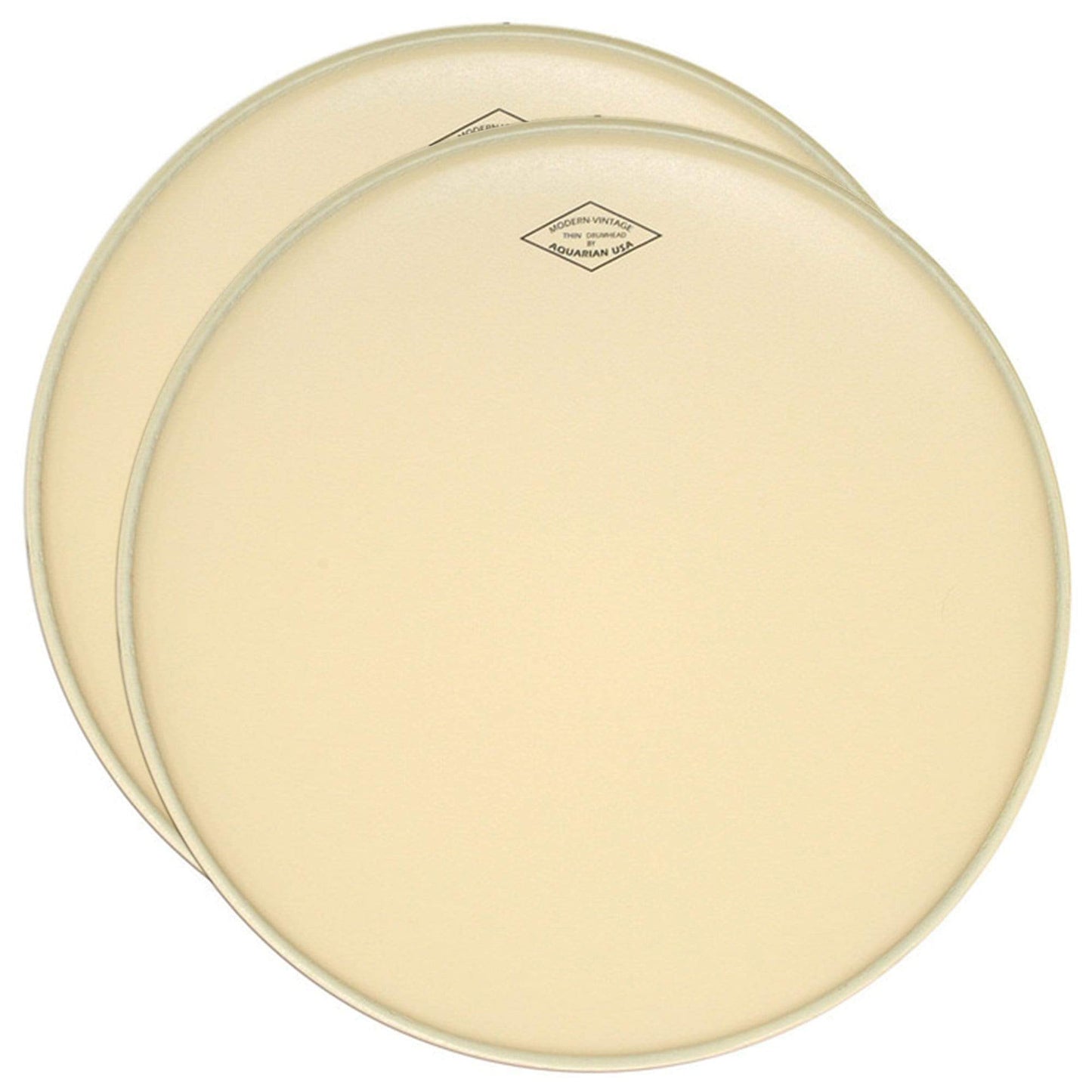 Aquarian 24" Modern Vintage Thin Bass Drum Head w/No Felt Strip (2 Pack Bundle) Drums and Percussion / Parts and Accessories / Heads
