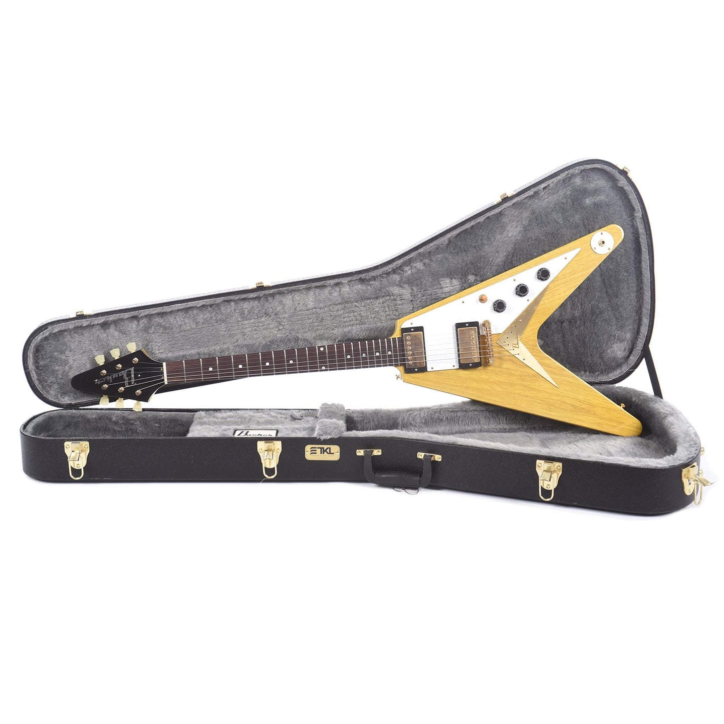 Banker Custom 58 Spec V Korina Natural Lightly Aged Brazilian Rosewood Fingerboard w/OX4 PAF Pickups Electric Guitars / Solid Body