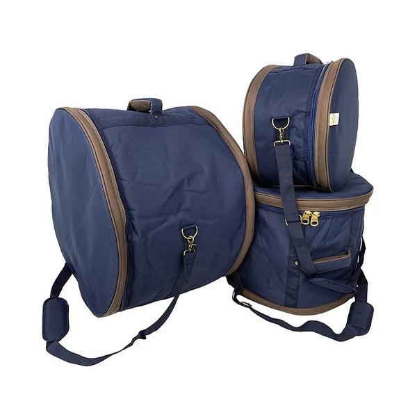 Barton Drum Co. 9x13/16x16/14x22 3pc. Drum Bag Set Blue Oxford